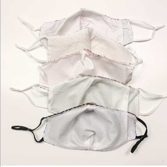 Sequin Face Mask Sparkly Face Mask Glitter Glamour - Picture 5 of 5